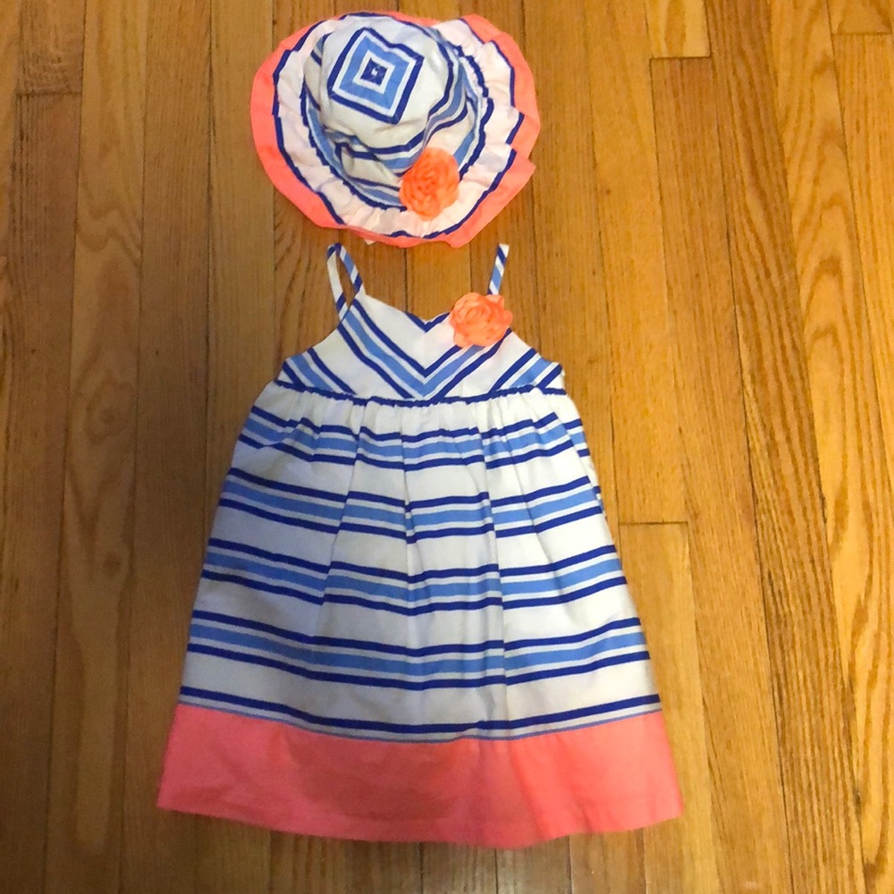 Gymboree dress and sun hat